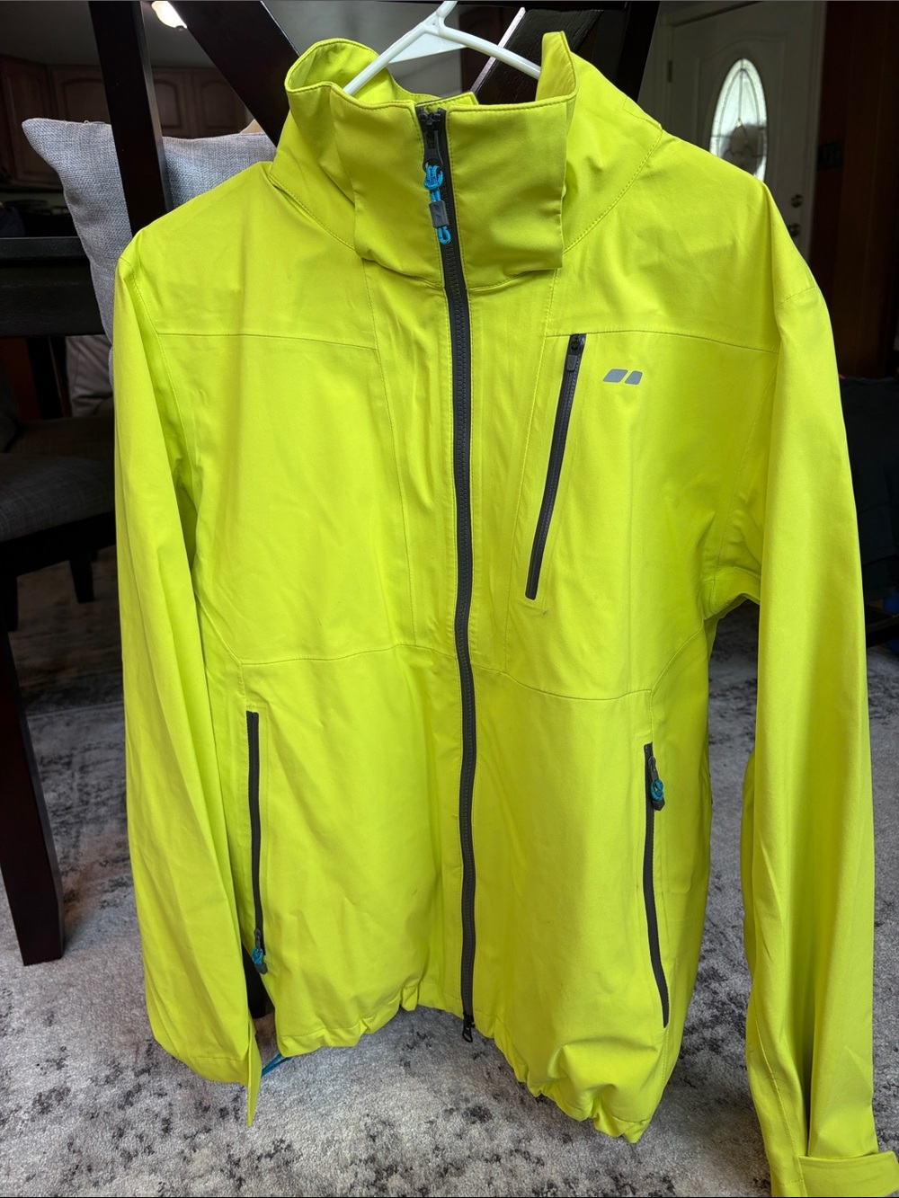 Koppen High-Visibility Lime Green Men's Softshell Ski Jacket